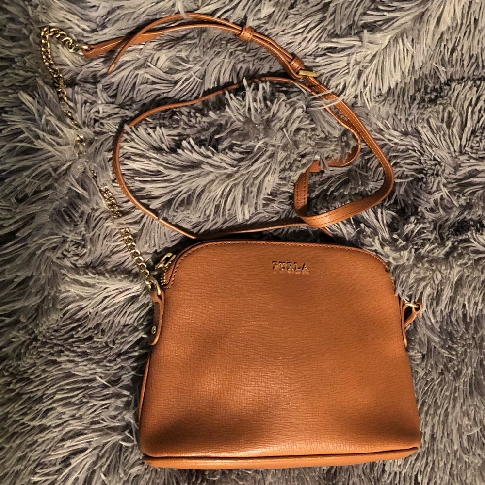 FURLA tan crossbody bag
